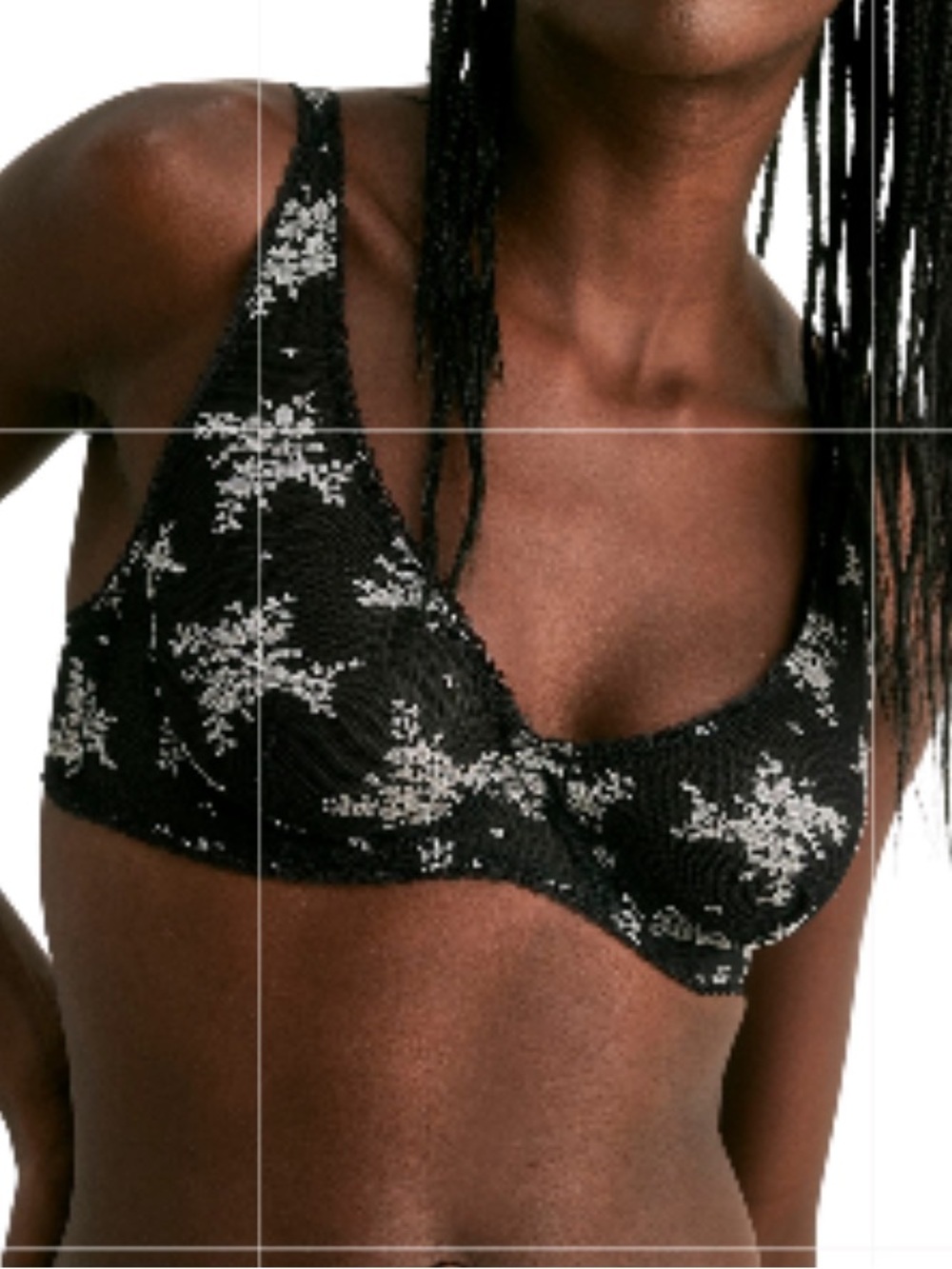 Free People Mesh Underwire Bra SZ-34C
